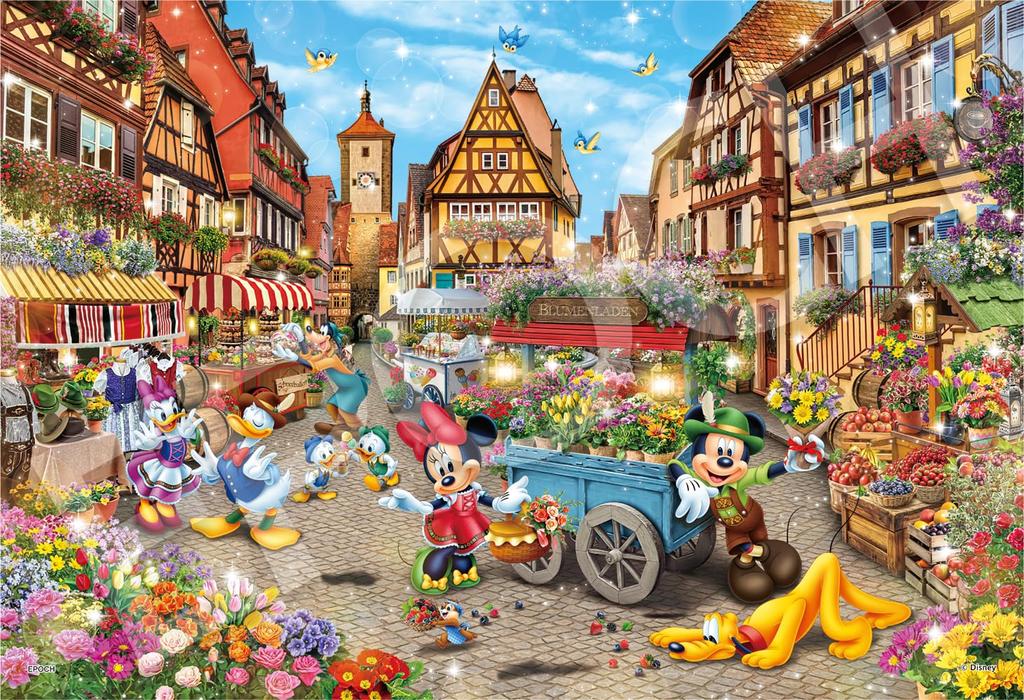 EPOCH jigsaw puzzle Disney Mickey Friends Romantic Journey Includes and decoration 300-piece & - - (26x38cm) 73-413s glue, spatula, stickers.