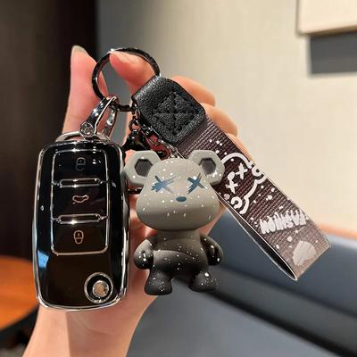Θήκη Κάλυμμα Κλειδιού Αυτοκινήτου TPU για Volkswagen VW Golf 7 Polo Passat Tiguan MK2 Beetle Caddy T5 Up Eos Ateca Leon για Skoda Octavia