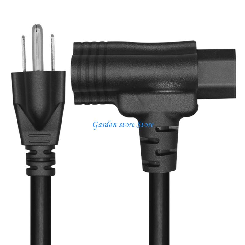 B0KB High Capacity Designs Power Distribution Cord 2ft NEMA 15P Male to C13 IEC320 and Back Mounted Receptacle Daily Use