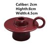 European Candle Ceramic Holder with Round Handle  Aromatherapy Candle Stand Seat,Burning Home Decoration Desktop Ornament