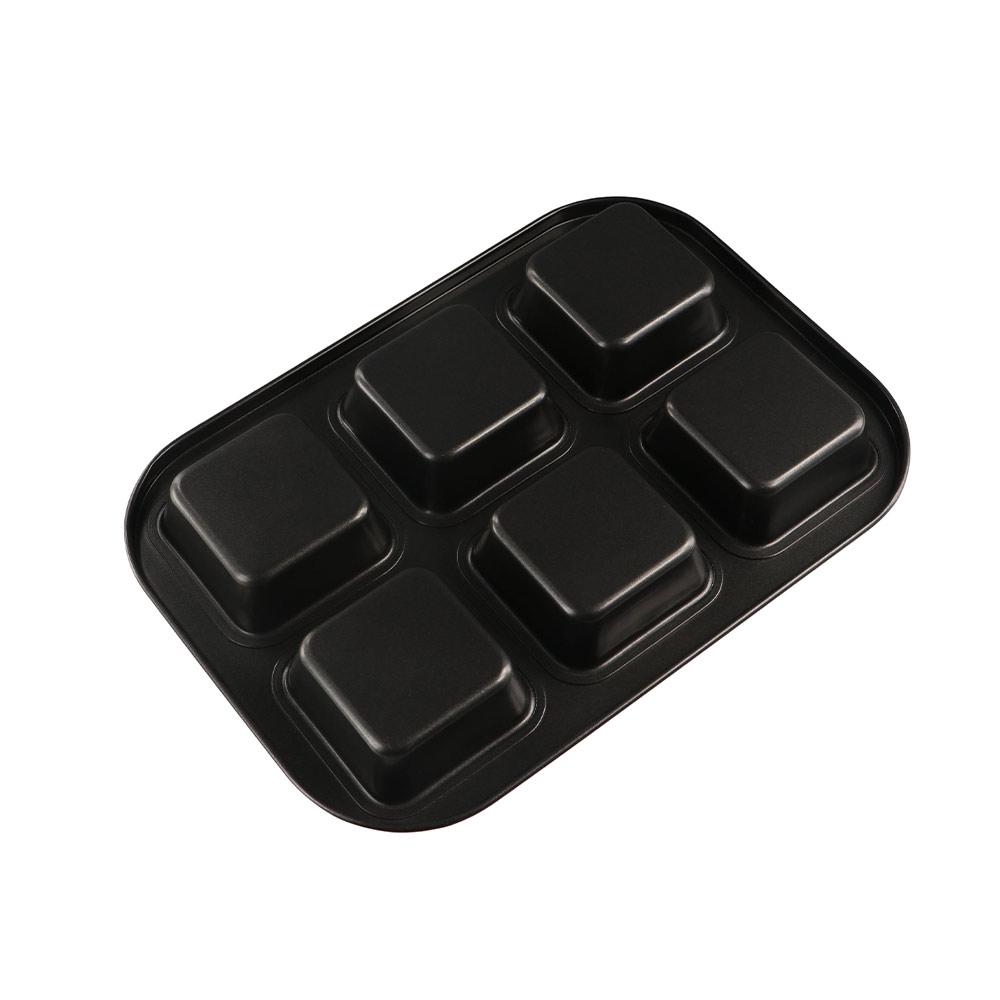 Carbon Steel Brownie Cake Pan Non-stick Bread Mold Muffin Cake Baking Tray  Hamburger