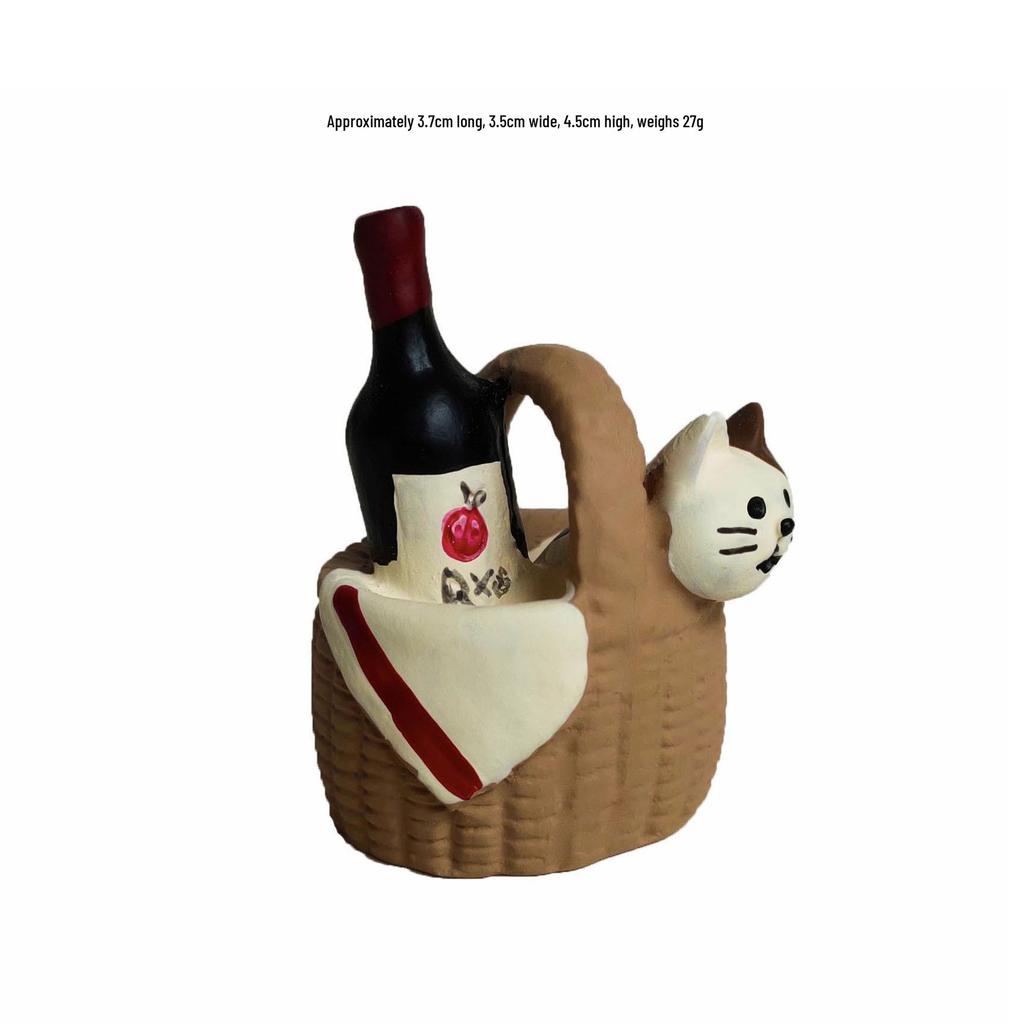 Piano Cat Resin Ornament Blind Box – Trendy Bartender Miniature Decoration & DIY Craft