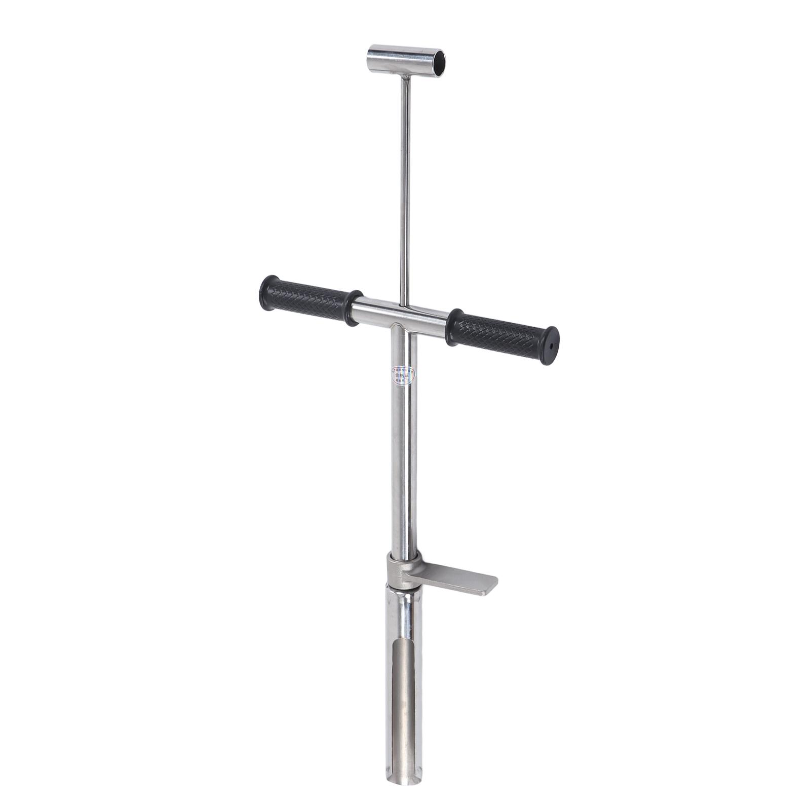 

Soil Sampler Probe Tool Stainless Steel Accurate with Ejector Foot Pedal for Lawn Garden