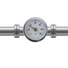 63mm Durable 0-120 DegreeC Bimetal Thermomet Clip-on Pipe Thermometer Temperature Gauge With Spring