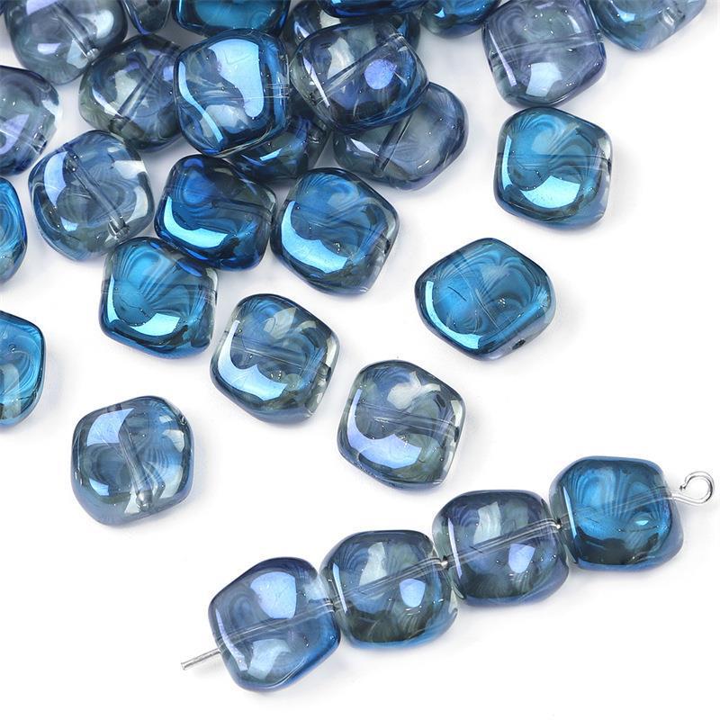 Iridescent Glass Crystal Beads for DIY Hairpin & Necklace Crafting
