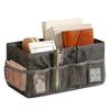 Large Capacity Desktop Storage Box Folding With Mesh Organizer Dividers Folding Storage Box Mesh Organizer Cosmetics Organizer