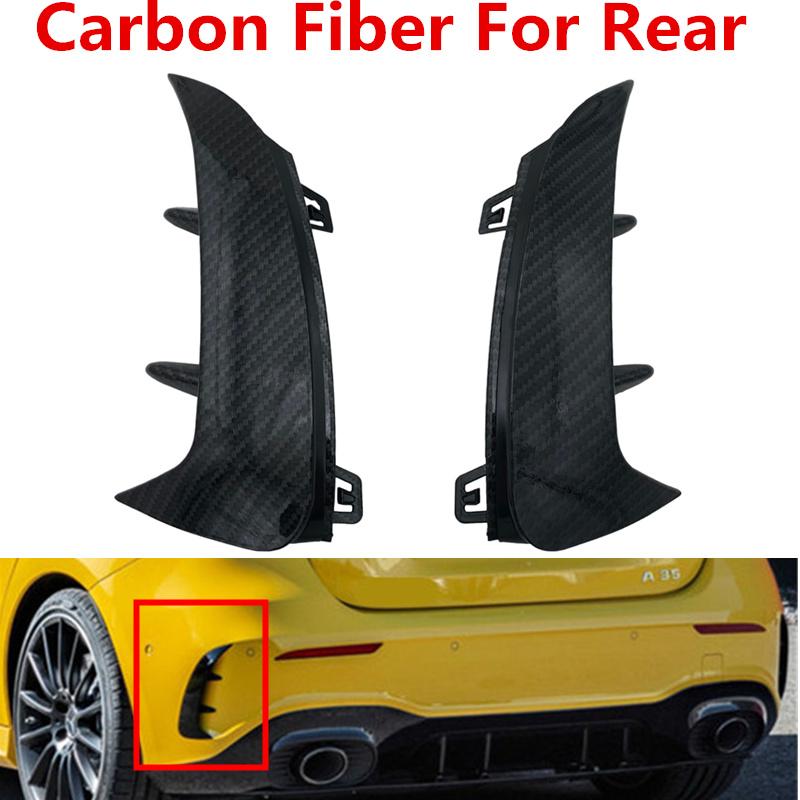 Front Rear Bumper Lip Fog Lamp Cover Chin Spoiler Splitter Body Kit Canards For Mercedes Benz W177 AMG Line A Class A200 A250 A35 2019