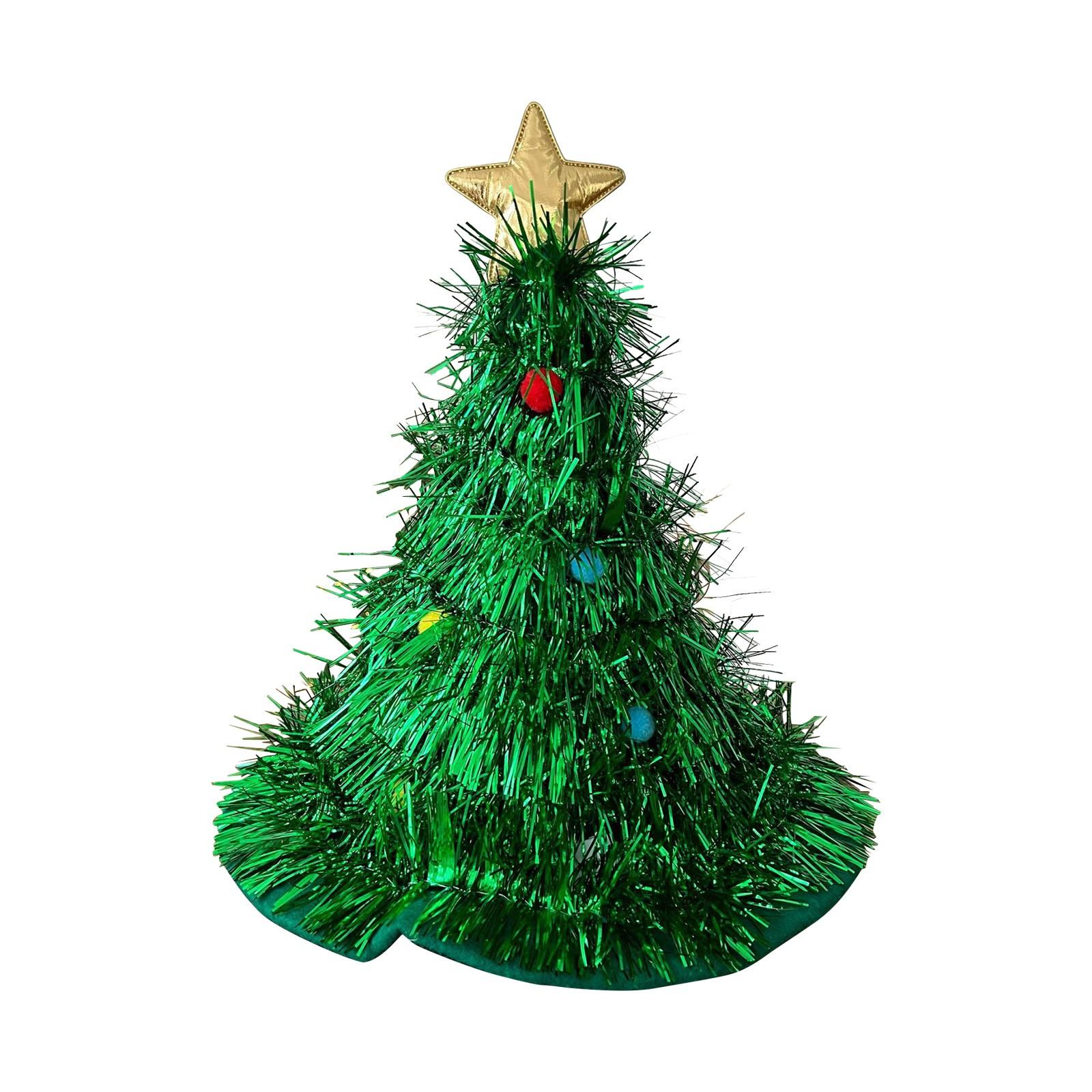 

Шапка Санты Рождественская декоративная шапка Рождественская елка Головной убор Повязка на голову Аксессуары One Size зелёный