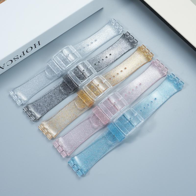 17mm 19mm Für Swatch Uhrenarmband GB274/743/GW164 Neu Damen Silikon Gummi Uhrenarmband wasserdicht Armband Uhrenband Zubehör