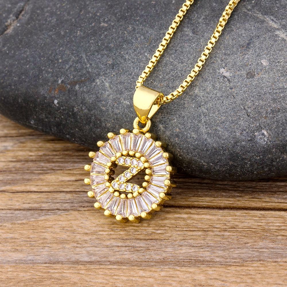 

Кулон-подвеска с буквами от А до Я, элегантный и красивый, подходящий для женщин, мужские инициалы, модные универсальные ювелирные аксессуары Z