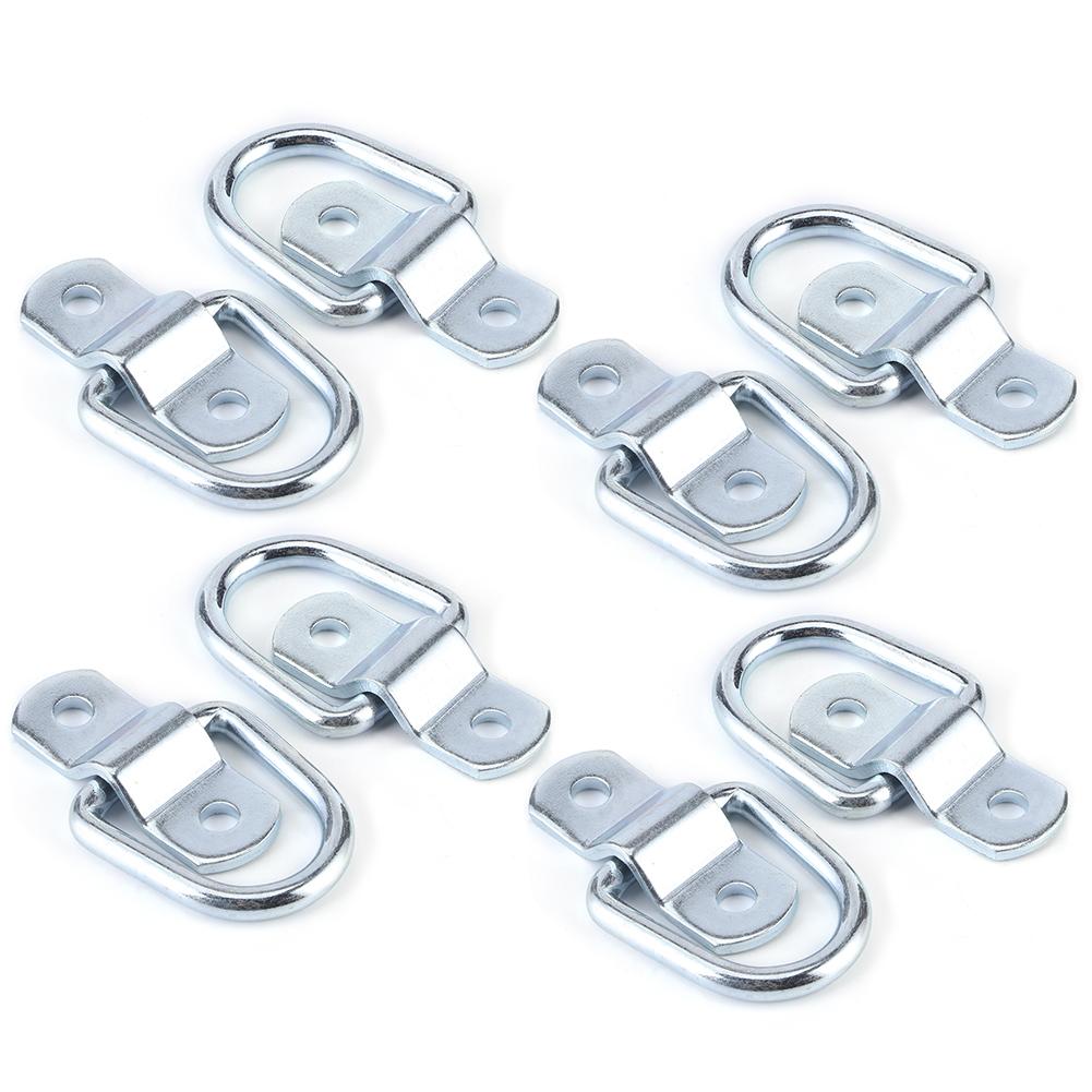 8Pcs Tie Down D Ring Load Anchor Forged Lashing Ring for Truck Trailers Boats