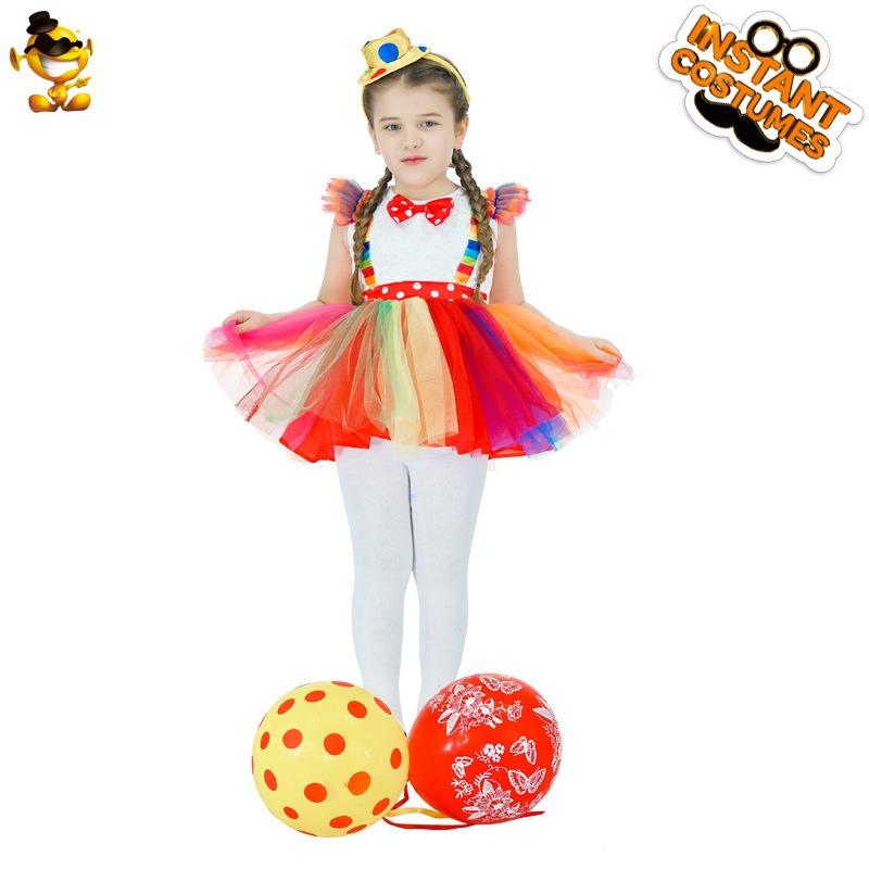 Girls Stage Performance Costumes Makeup Ball Cosplay Costumes Party Costumes Little Girls Colorful Dresses