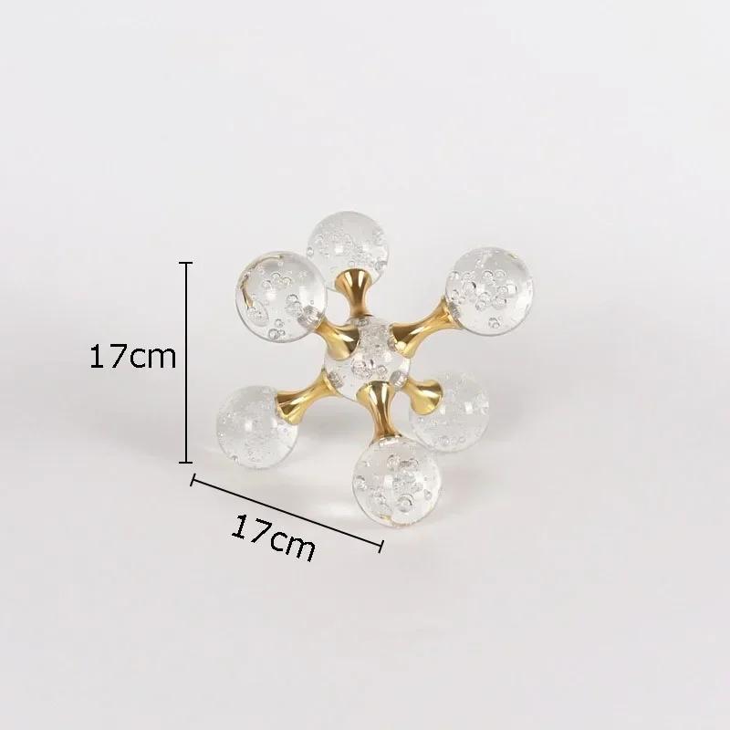 

Molecular Model Natural Marble Alloy Material Desk Ornaments Decorative Ornaments Modern Crafts Sculpture Home Decoration
