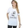Disney Womens/Ladies Mickey Mouse Skating Cotton Boyfriend T-Shirt