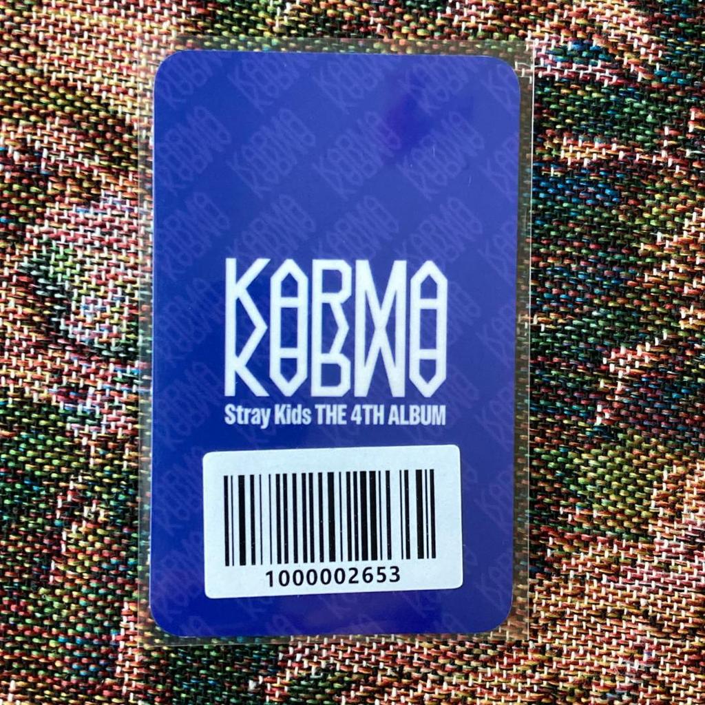 [USED] StrayKids KARMA FANS Trading Card 1 piece
