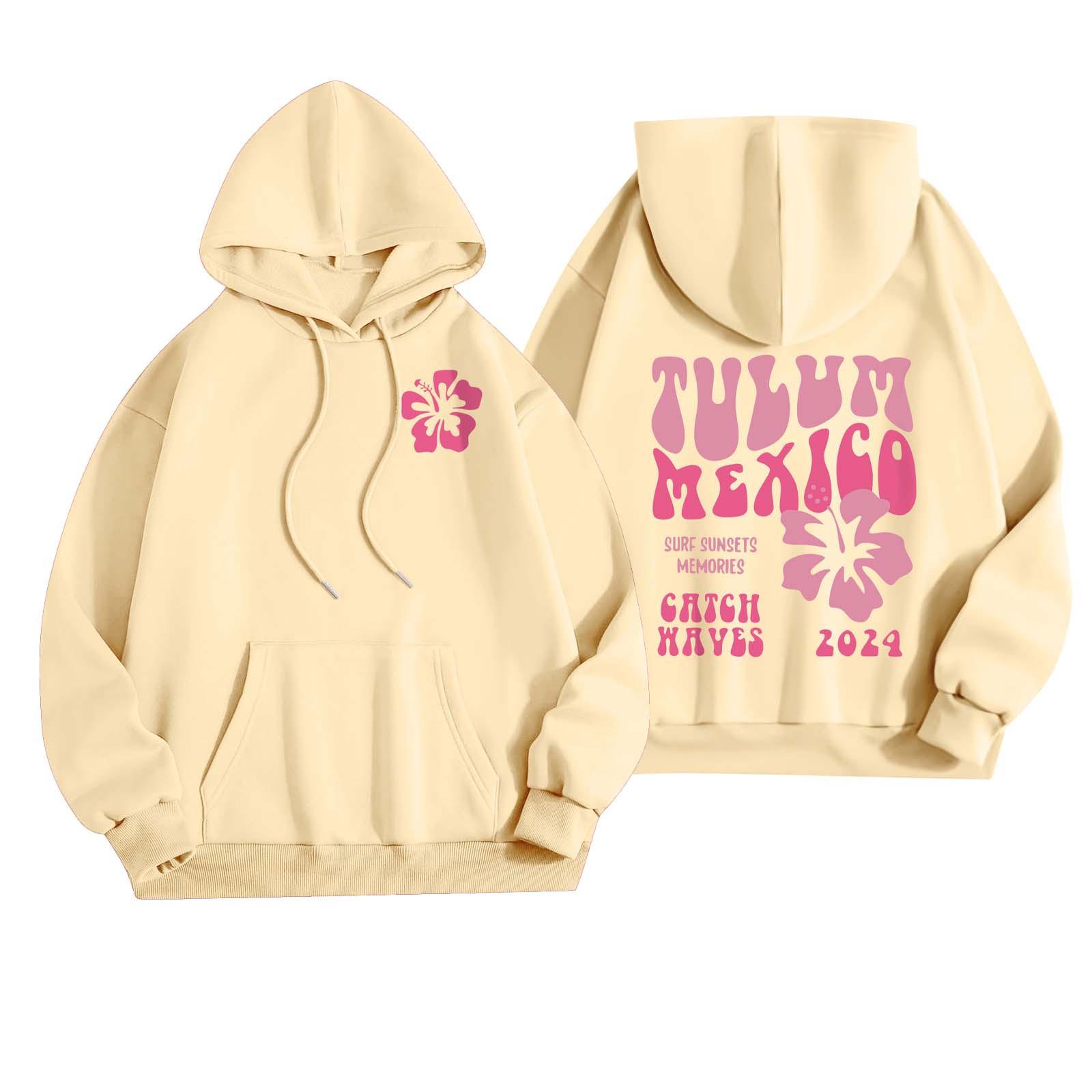 

Женская мода, женский легкий пуловер с длинными рукавами и карманами, толстовка с капюшоном в стиле консервативного стиля XL жёлтый