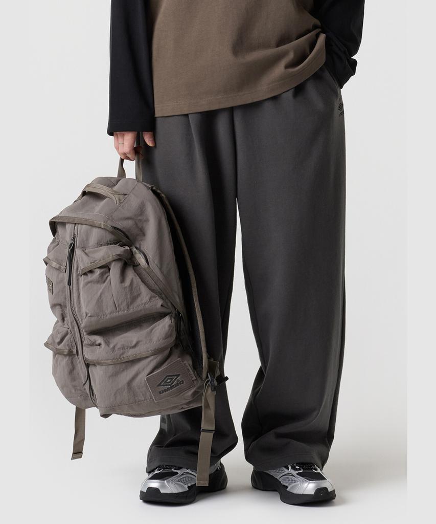 UMBRO U Sporty Knit Wide Jogger 2-Way Pants Charcoal Ur121Cfp15