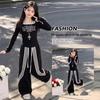 Girls' Stylish Autumn 2026 Long-Sleeve Shirt & Casual Sweatpants Set