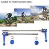 2pcs Ultralight Titanium Alloy Quick Release Skewer Bike Replacement Repair Parts (Blue)