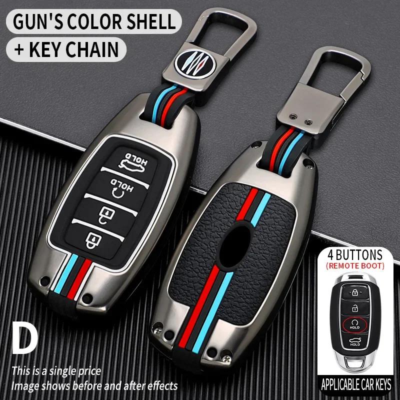 Car Key Case Shell Fob for Hyundai Palisade Grandeur Azera Elantra GT Kona 20182019 Keychain Protective Car Interior Accessories