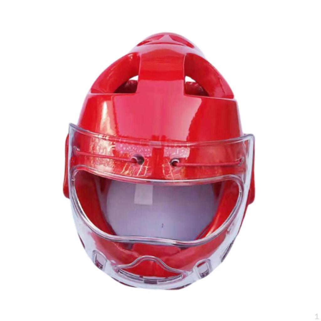 Boxerská pokrývka hlavy Pokrývka obličeje Prodyšná ochrana čela a uší pro Taekwondo Grappling Sparing