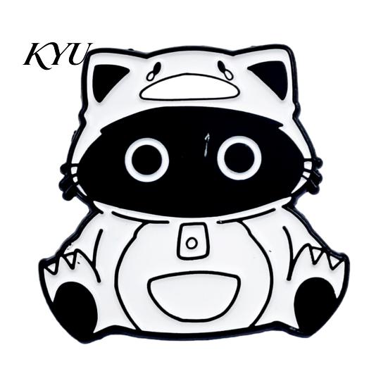 Cat Lover Brooch Cartoon Black Pin, Enamel Animal Lapel Pin for Collars Decorative Pins Men Women, Badge Clothing Bags Scarves Sweaters Canvas
