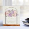 Napkin Holder Kitchen Table Metal Paper Napkin Storage Stand with Wooden Base Sturdy Tissue Holder Practical Dining Accessory