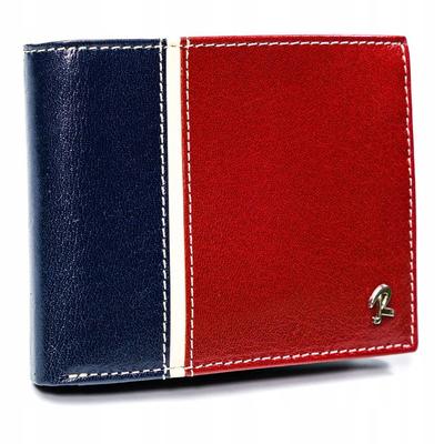 Horizontal Two-tone Men's Wallet Made of Genuine Leather HQ - Rovicky