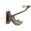 OVOV Rustic Tirple Swivle Hook Zinc Alloy Wall Mounted Coat Hook Multifunctional Foldable Decoration Robe Hook(Antique Bronze)