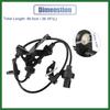 Motoforti Front Left ABS Sensor Wheel Speed Sensor No.57455-TA0-A01 for Honda Accord 2008-2012 for Acura TSX 2009-2012 Long-lasting
