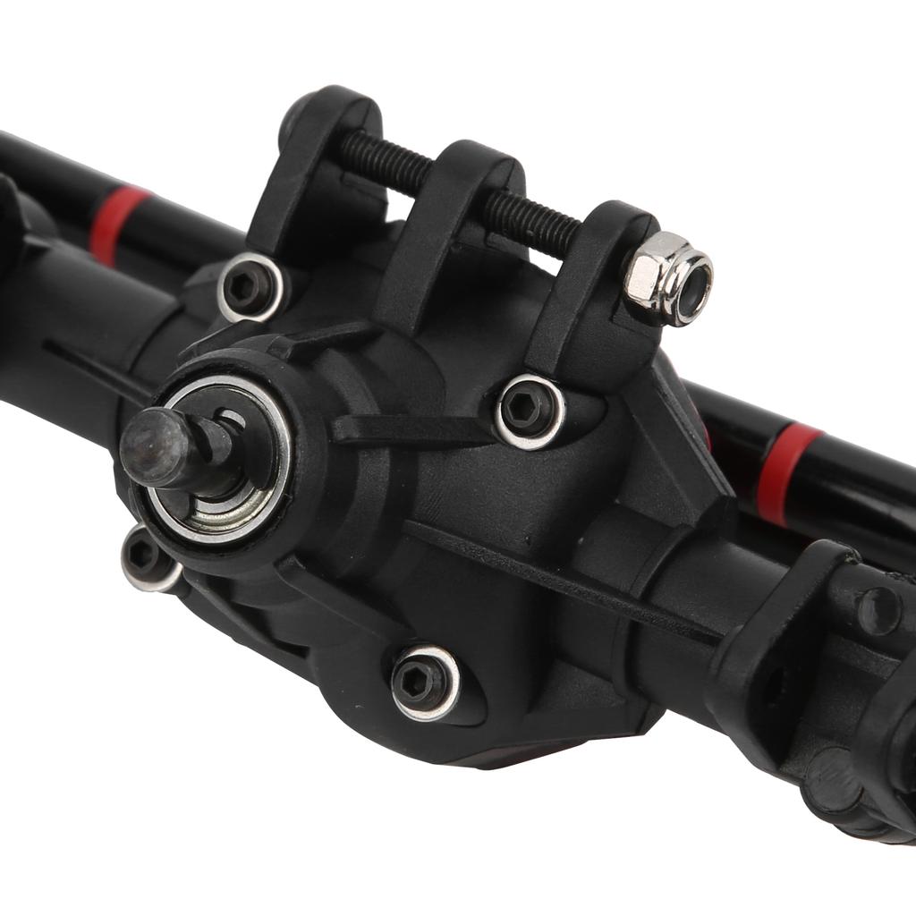 Front Rear Straight Complete Axle with 2pcs Metal Drive Shaft Fit for 1/10 Axial SCX10 I SCX10 II RC Car
