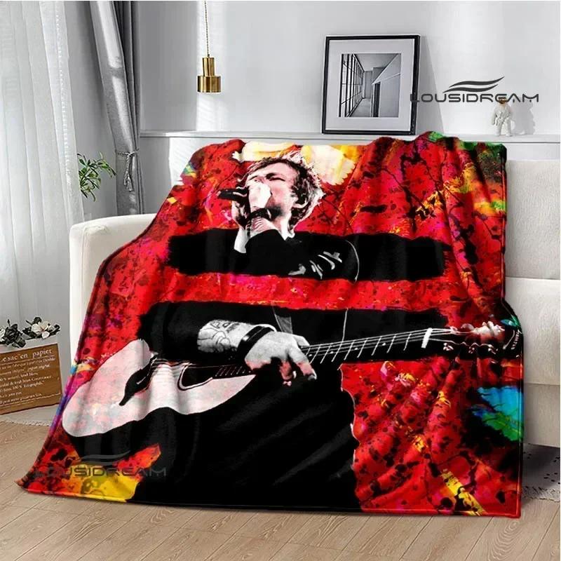 Sänger Ed Sheeran bedruckte Decke Warme Flanelldecken Weiche und bequeme Decke Bettwäsche Decken für Betten Geburtstagsgeschenk