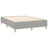 Maison Exclusive - Sommier à lattes de lit avec matelas Gris clair 140x190cm Tissu