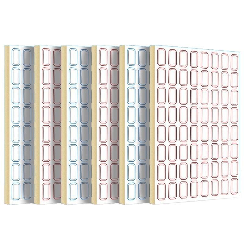 Self-Adhesive Label Stickers for Name Tags and Price Classification, Office and Take-Out Use