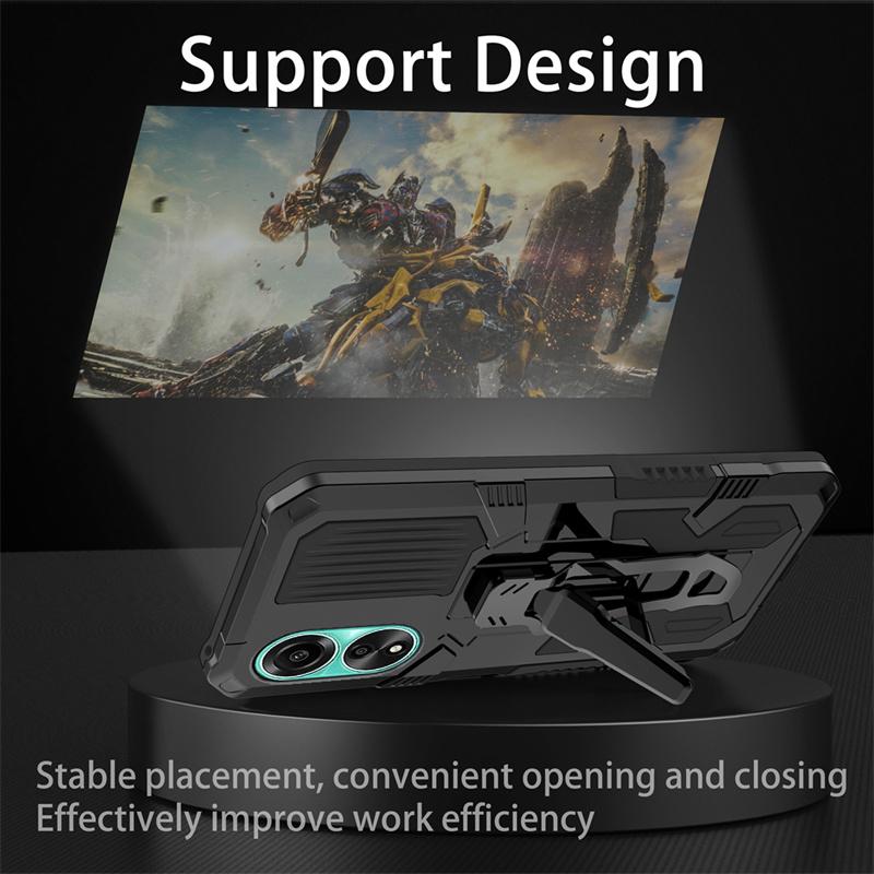 Military Armor Belt Clip Stand Case for OPPO Reno 10 Pro 5G Protective Magnetic Business Shockproof Full Protection Cover