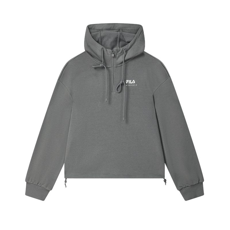 New FILA ORIGINALE Sweatshirt Women's Cloud Trace Gray F11W539201FDY