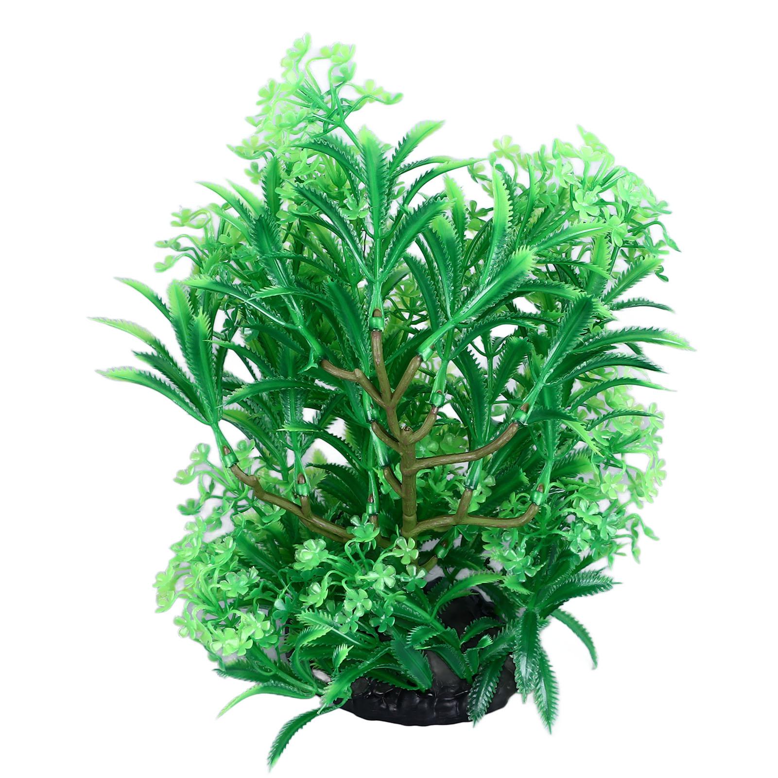 

Fish Plant Decoration Simulation Beautiful Artificial Aquarium Water Plant with Base for Home