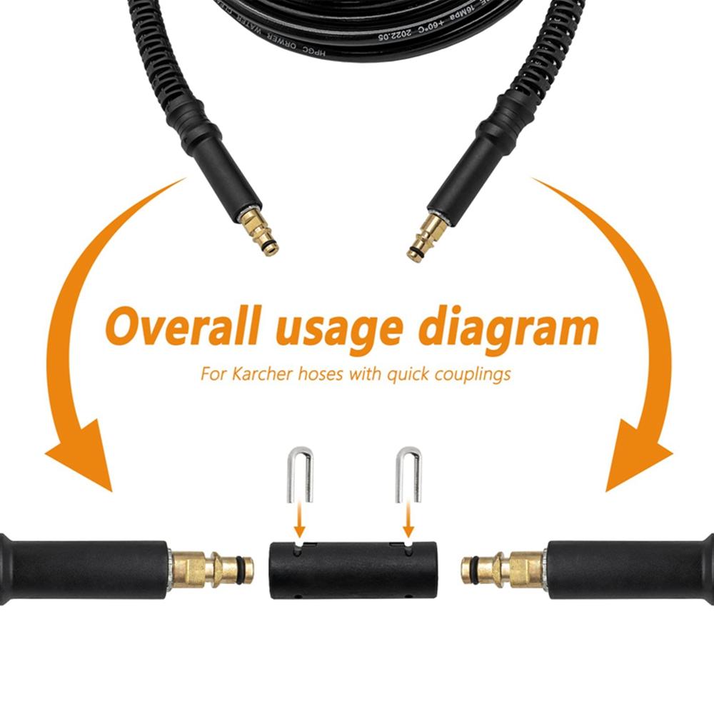 Connection Adapter for Karcher Parkside Bosch Pressure Washer with Quick Connect Pressure Washer Extension Hose