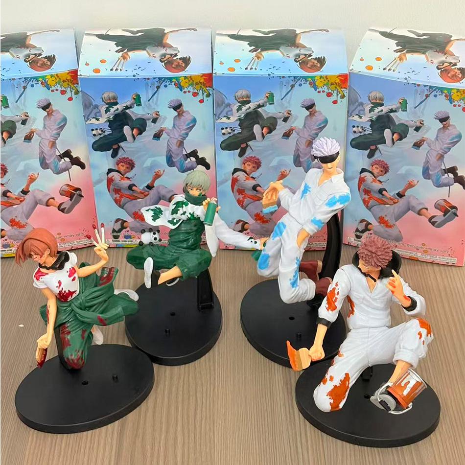 In Stock Sega Graffiti Battle Jujutsu Kaisen Anime Figure Fushiguro Megumi Kugisaki Nobara Pvc Action Figures Model Cool Toys 5