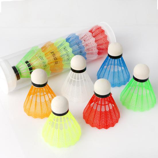 12 ks Badmintonové míčky Živé barvy Opakovaně použitelné Lehké Přenosné Tréninkový Badminton pro Děti Zábava