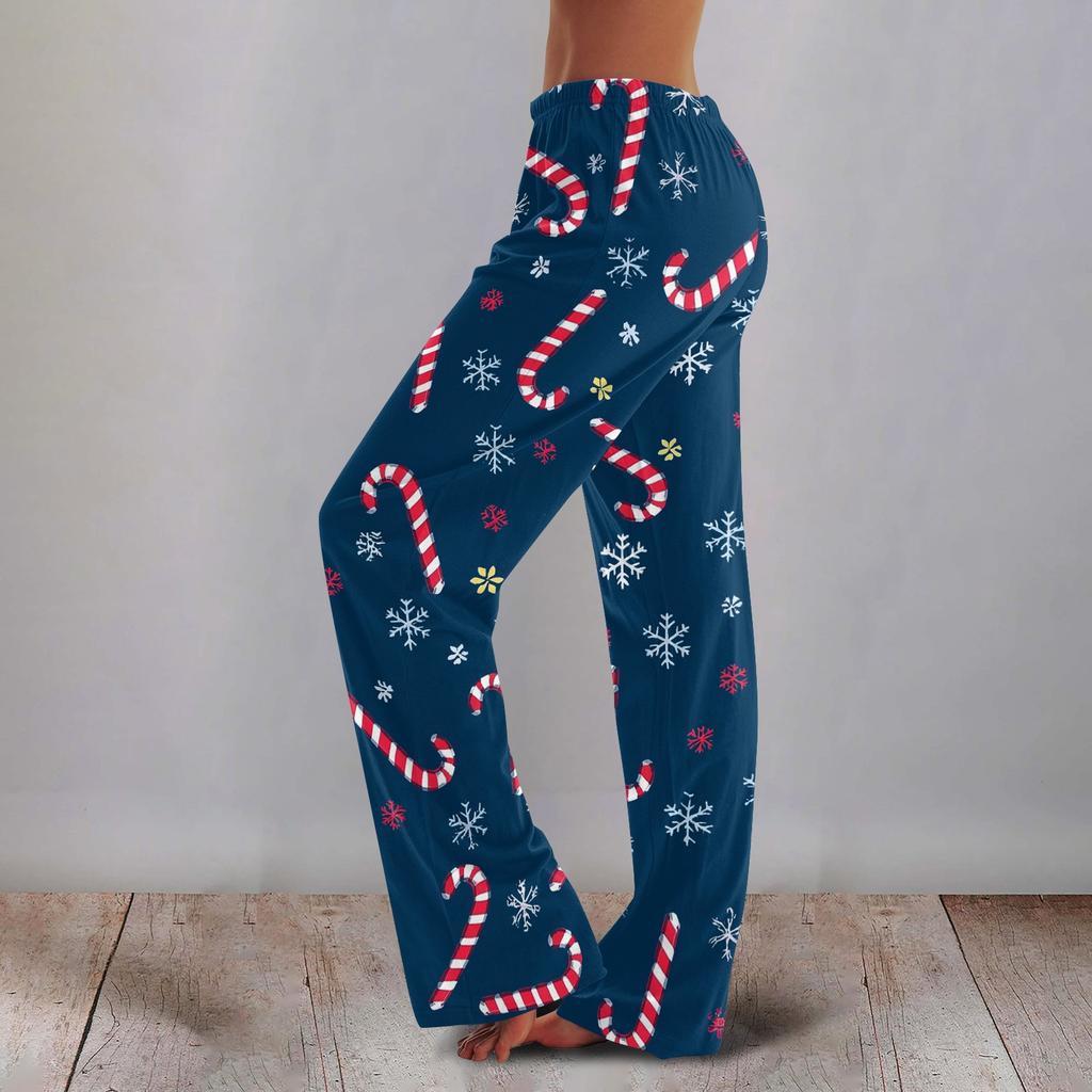Women's Printed Wide Leg Pants Casual Relaxed Fit for Everyday Wear
