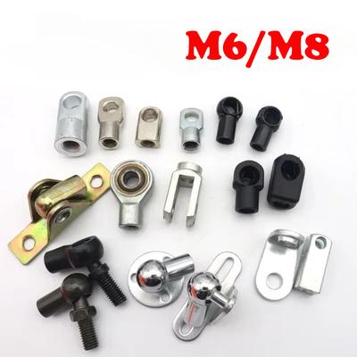 2 Stück Auto-Gasfeder Universal M6/M8 Federbein-Verbindungsstück Endstück-Verbindungsstücke Ersatz Fest / M6/M8 Innen-/Außengewinde