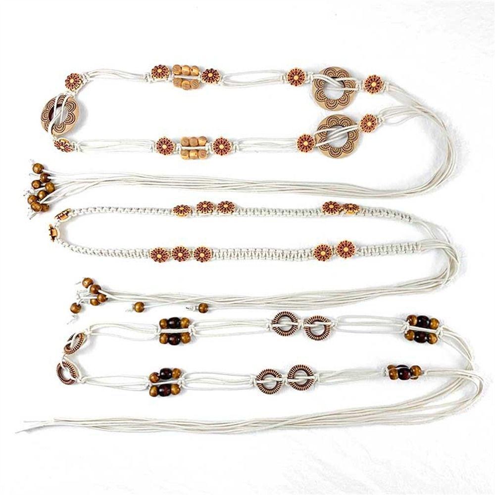 Versatile Chain Waist Bohemian Style Ethnic Style Belt Casual Waist Rope  for Women