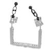 Adaptateur à rotule 1" Bras d'extension à double rotule 5 7 9 11 pouces pour GoPro Fixation à pince papillon sous-marine Éclairages de plongée