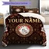 Custom Name,AFC Ajax Pattern Bedding Home Decoration Birthday Gift ( 1 duvet cover + 2 pillowcase, without core),fan merchandise.