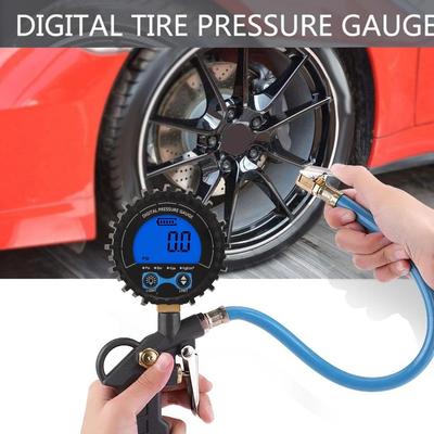 Digital Air Tire Pressure Gauge LCD Display Wheel Tyre Air Inflator Tester M11x1 Digital Tire Pressure Gauge Pressure Gauge