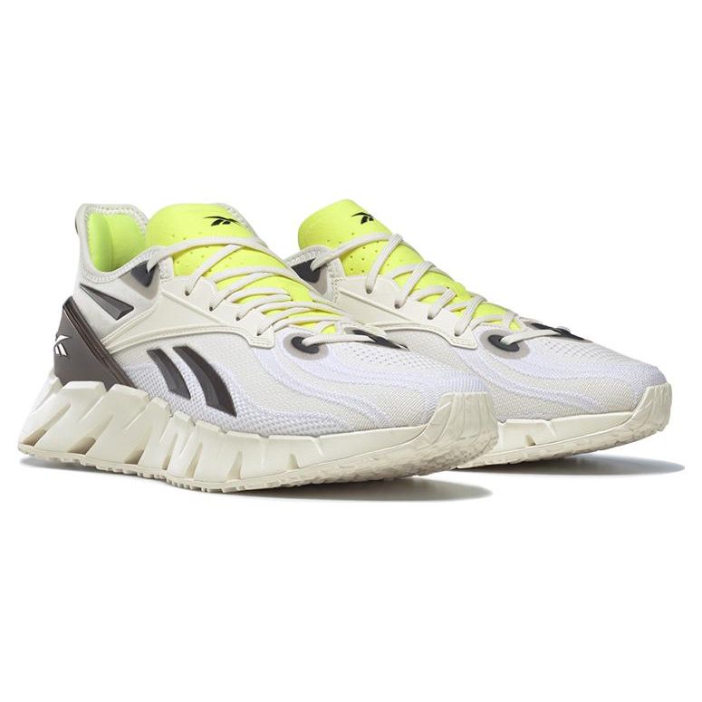 Reebok Zig Kinetica 3 Low Top Running Shoes Unisex sneaker Yellow White HR1322