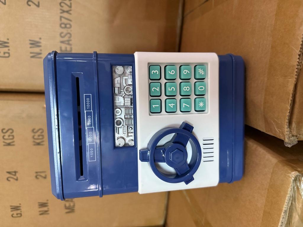 Cutie cu parolă de desene animate pentru copii, Pușculiță, Bancomat, Seif, Muzică, Pușculiță automată pentru bani, Mașină de depozitat, Jucării
