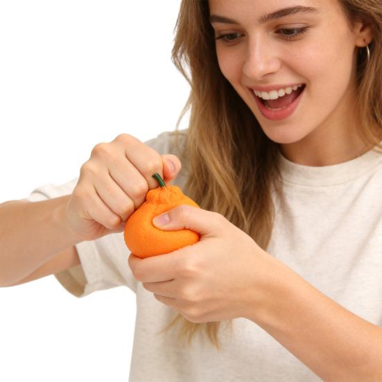 Eye Popping Tomato Squeeze Toy Broccoli Bitter Gourd Cartoon Garlic Eggplant Anti-anxiety Toy Simulation Fruit Vegetable