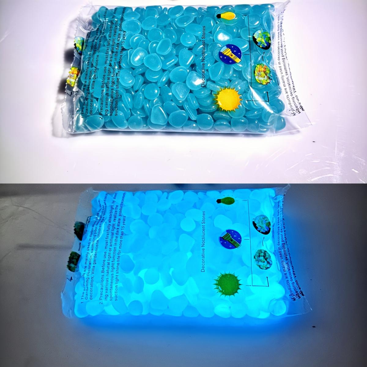 

100 шт. світяться в темряві камінці, смоляні світяться камені для ландшафту, садових доріжок, рослин у горщиках, парків, декору акваріума